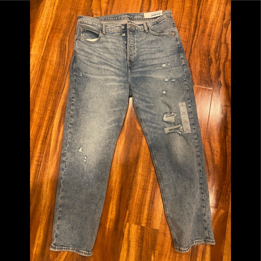 Old Navy Extra High Waist straight cut Jeans